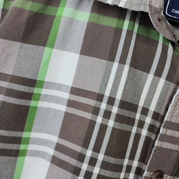 The North Face Men's Plaid Button Down Shirt Short Sleeve Men's Large - Picture 5 of 14